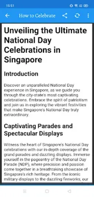 Singapore National Day Wishes android App screenshot 0