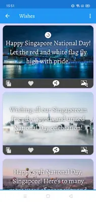 Singapore National Day Wishes android App screenshot 4